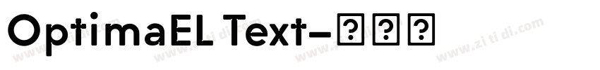 OptimaEL Text字体转换